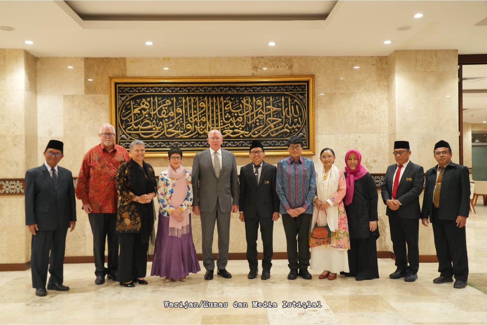 Kunjungan Gubernur Jenderal Australia di Masjid Istiqlal
