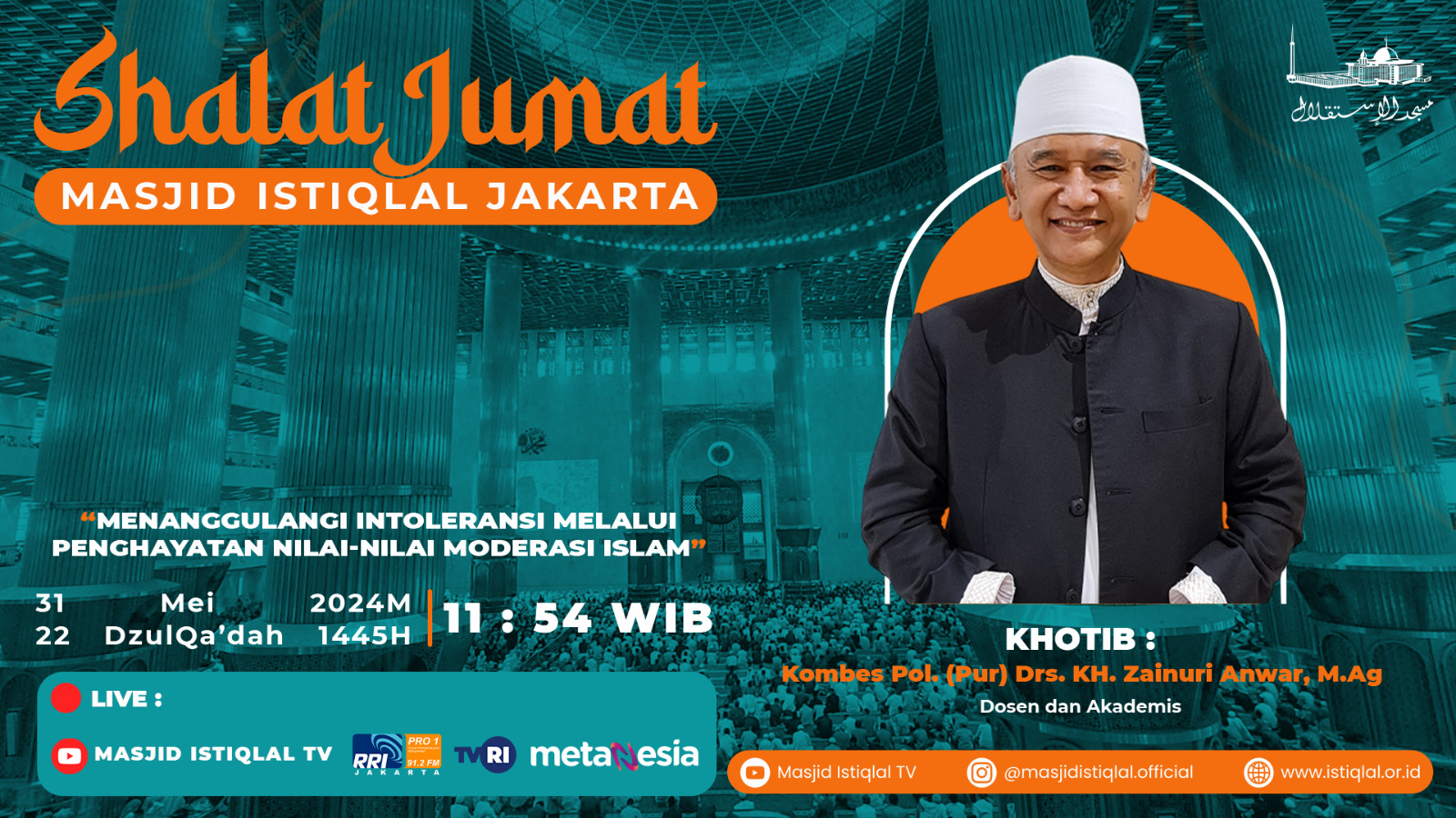 Khutbah Jumat: Menanggulangi Intoleran Melalui Penghayatan Nilai-nilai Moderasi Islam 