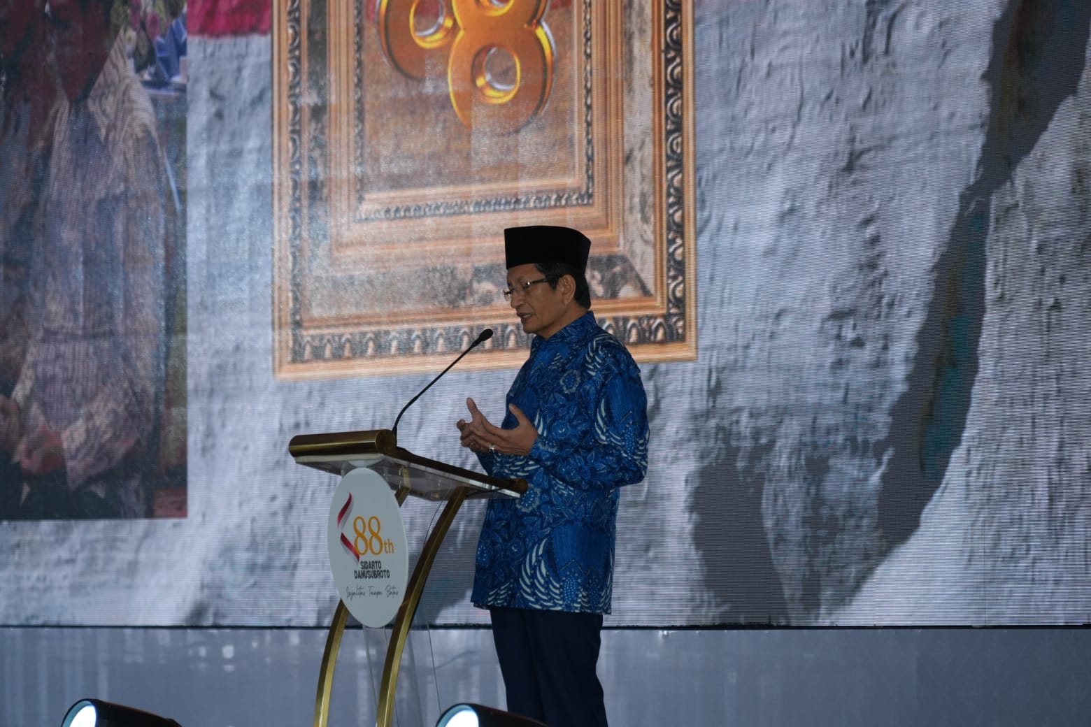 BERITA FOTO: KH Nasaruddin Umar Panjatkan Doa pada Perayaan Ulang Tahun ke-88 Sidarto Danusubroto