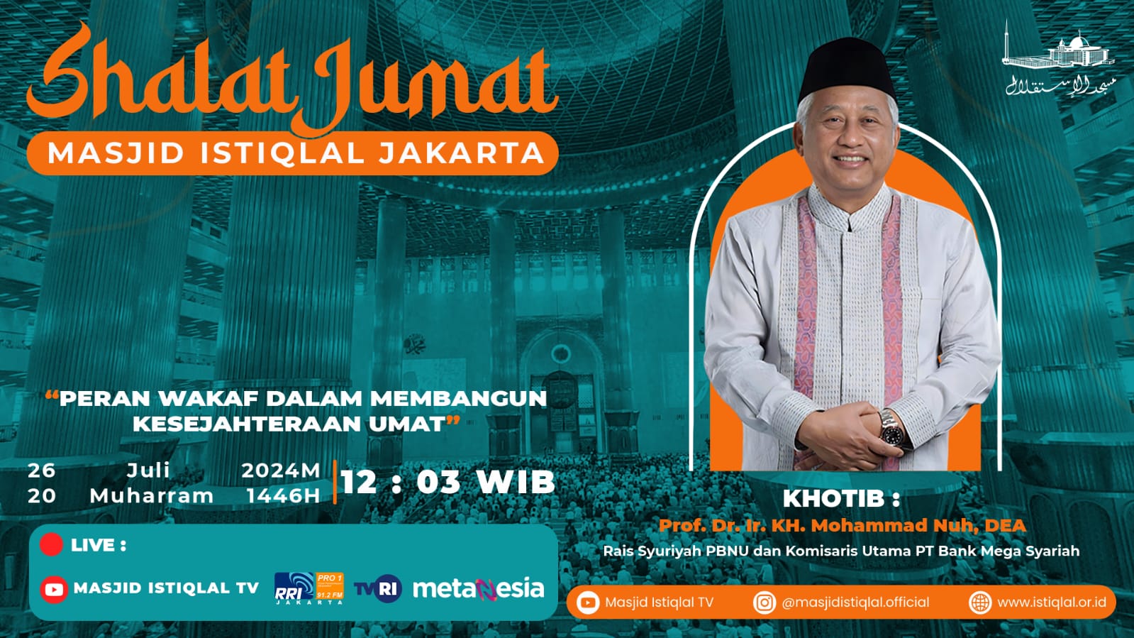 Khutbah Jumat: Peran Wakaf dalam Membangun Kesejahteraan Umat