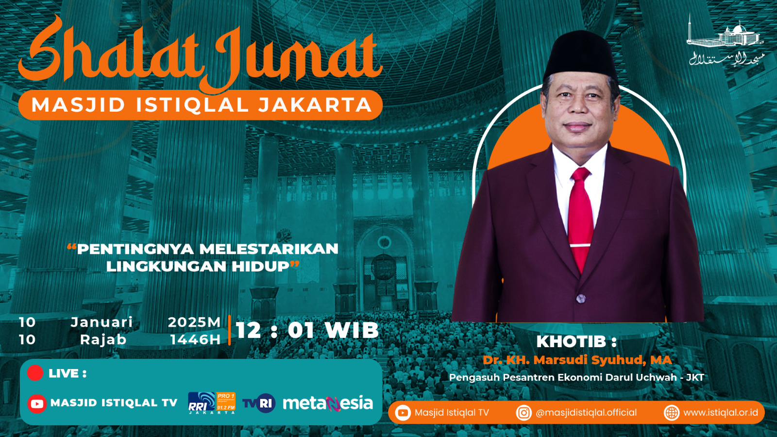 Khutbah Jumat: Pentingnya Melestarikan  Lingkungan Hidup