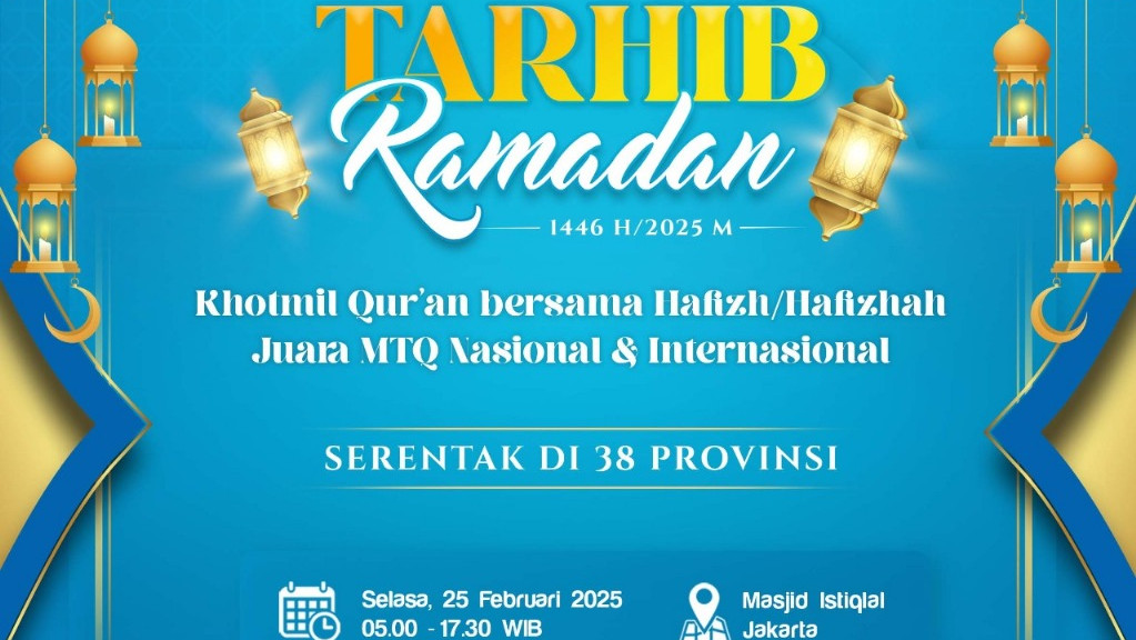 Masjid Istiqlal Jadi Lokasi Puncak Khotmil Quran Serentak Kemenag