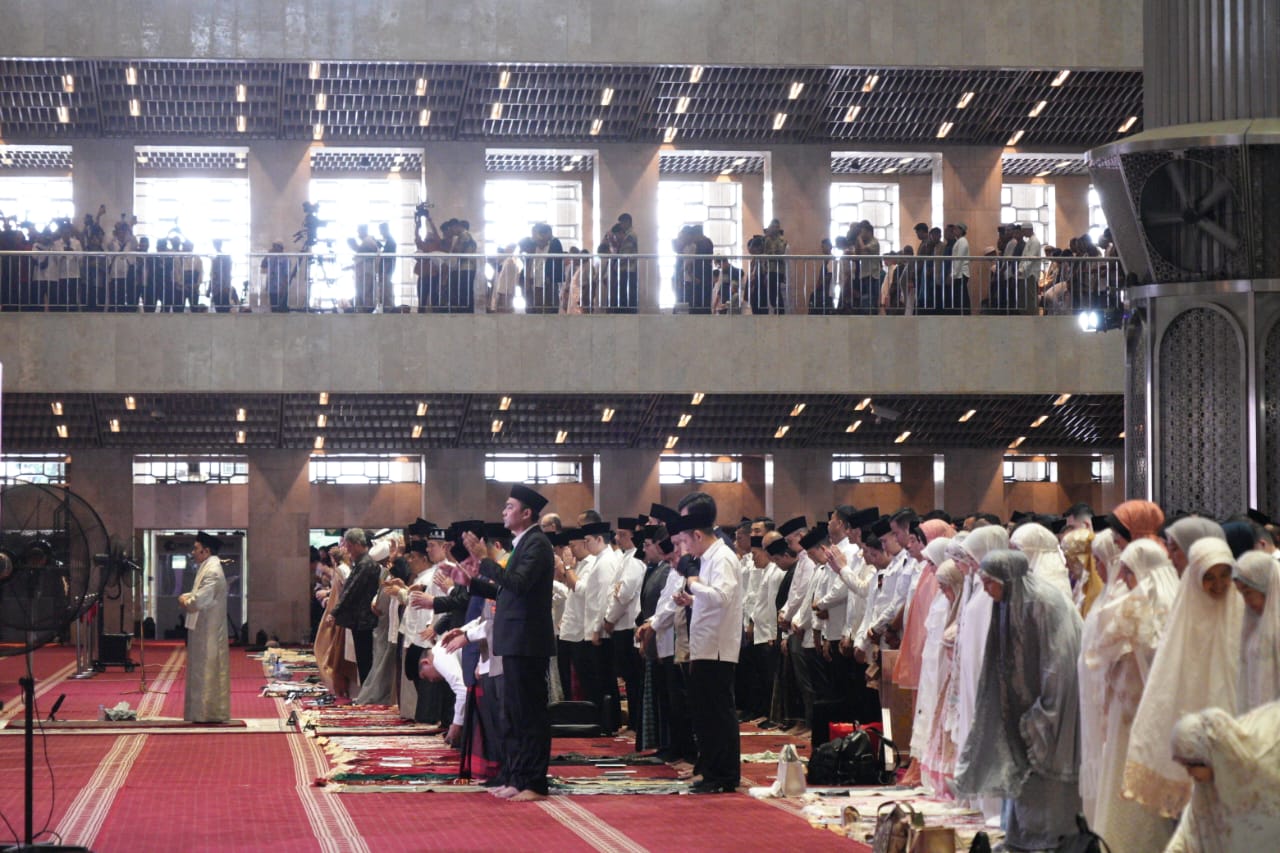 Shalat Idulfitri 1446 H Tingkat Kenegaraan di Masjid Istiqlal