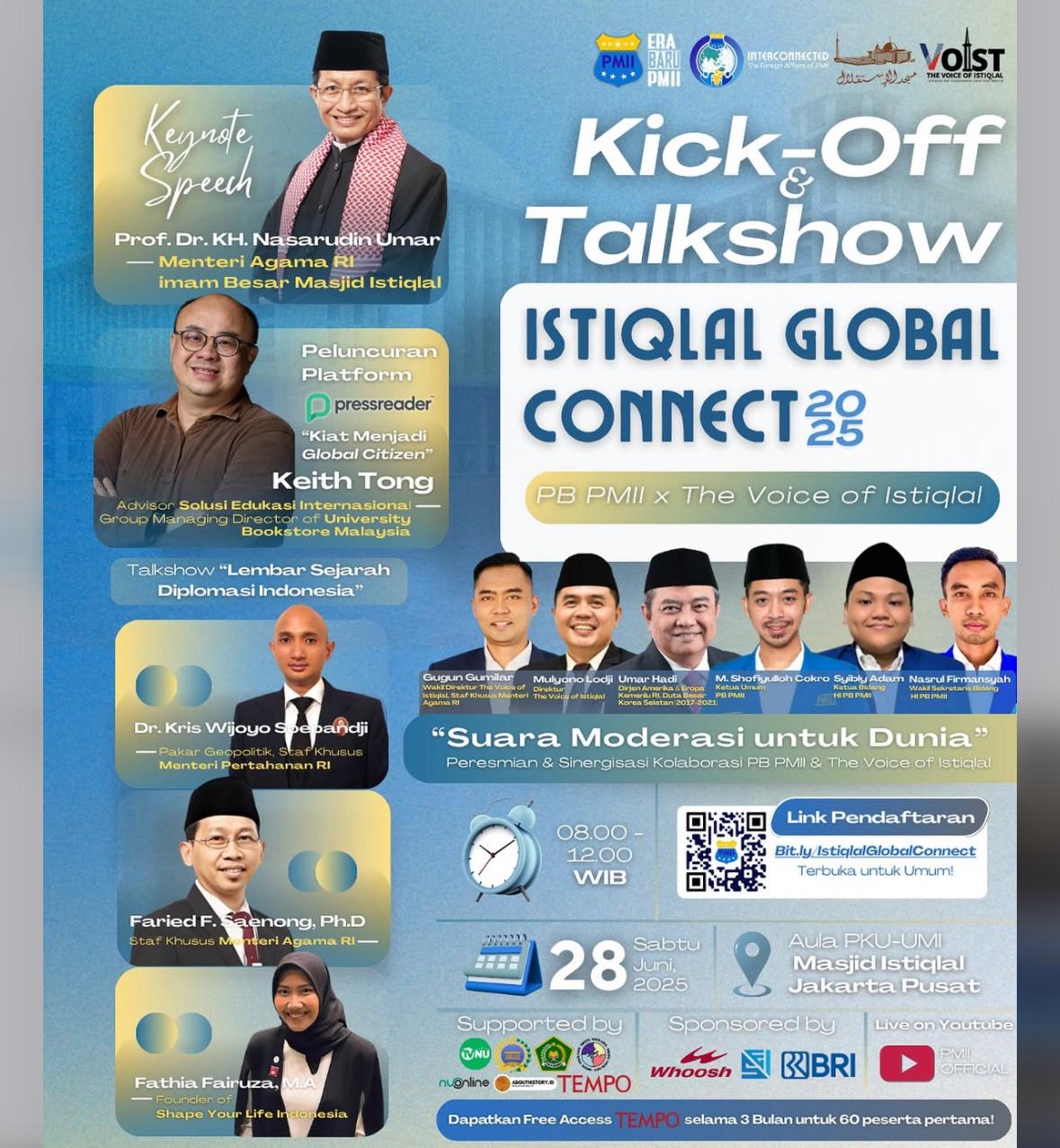 PB PMII-Masjid Istiqlal Resmikan IGC 2025: Wadah Hubungan Nasional hingga Internasional