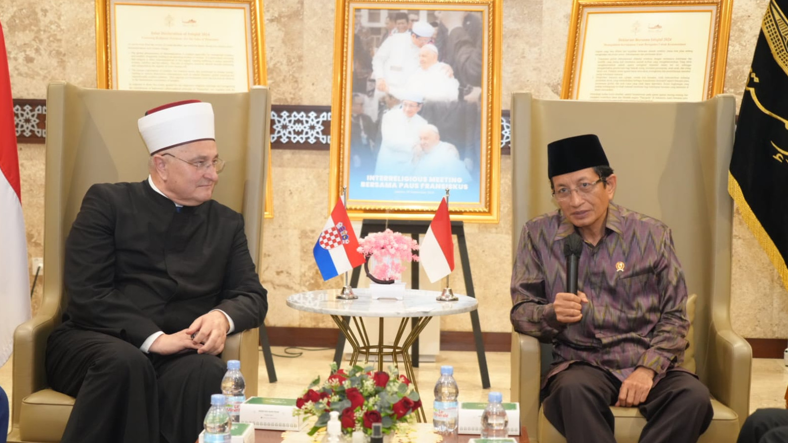 Imam Besar Masjid Istiqlal dan Mufti Kroasia Bincang Kerja sama Keagamaan