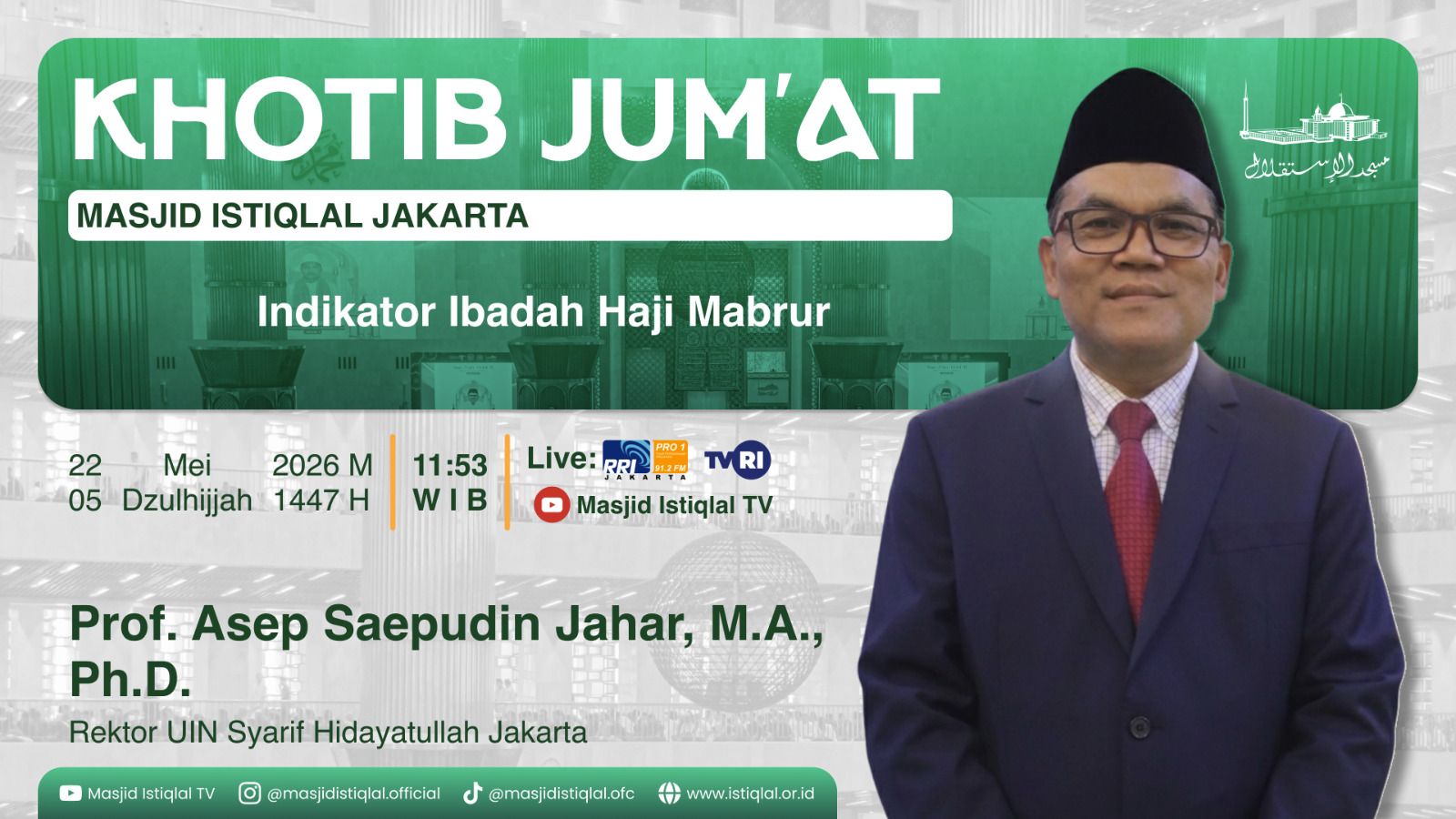 Khutbah Jumat: Indikator Ibadah Haji Mabrur