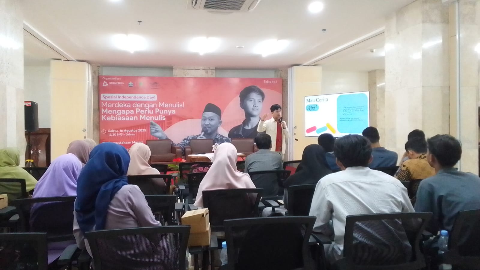Peringati HUT ke-80 RI, Perpustakaan Istiqlal Ajak Anak Muda Gemar Menulis 