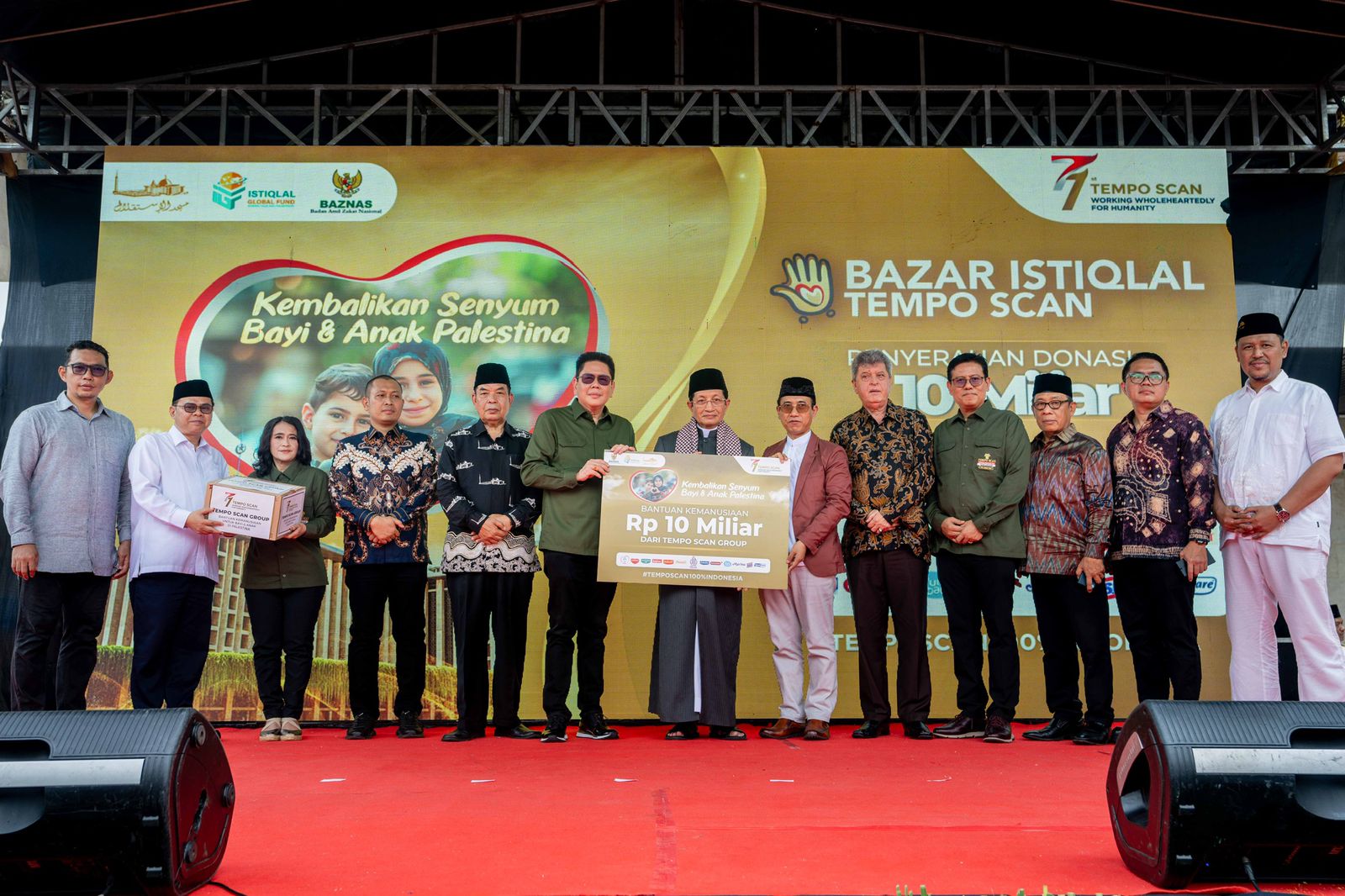 Tempo Scan Salurkan Bantuan Kemanusiaan Untuk Palestina Kepada BAZNAS RI di Masjid Istiqlal 