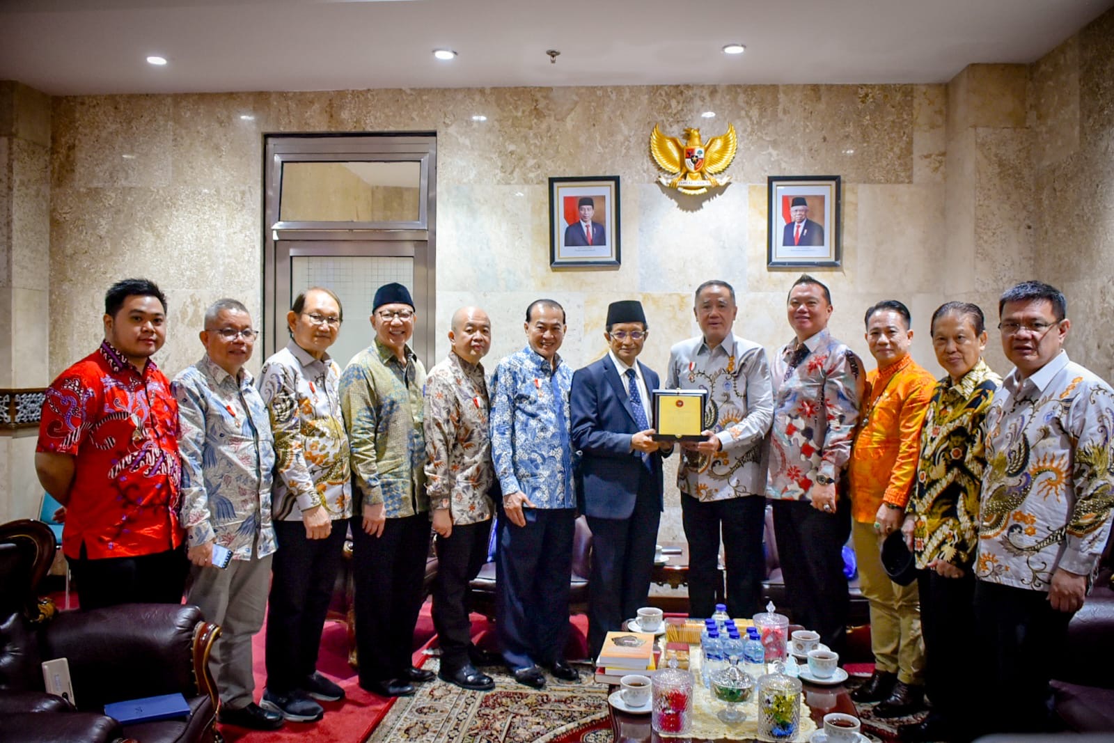 KH Nasaruddin Umar Terima Kunjungan PSMTI, Bicarakan Pemilu Damai 