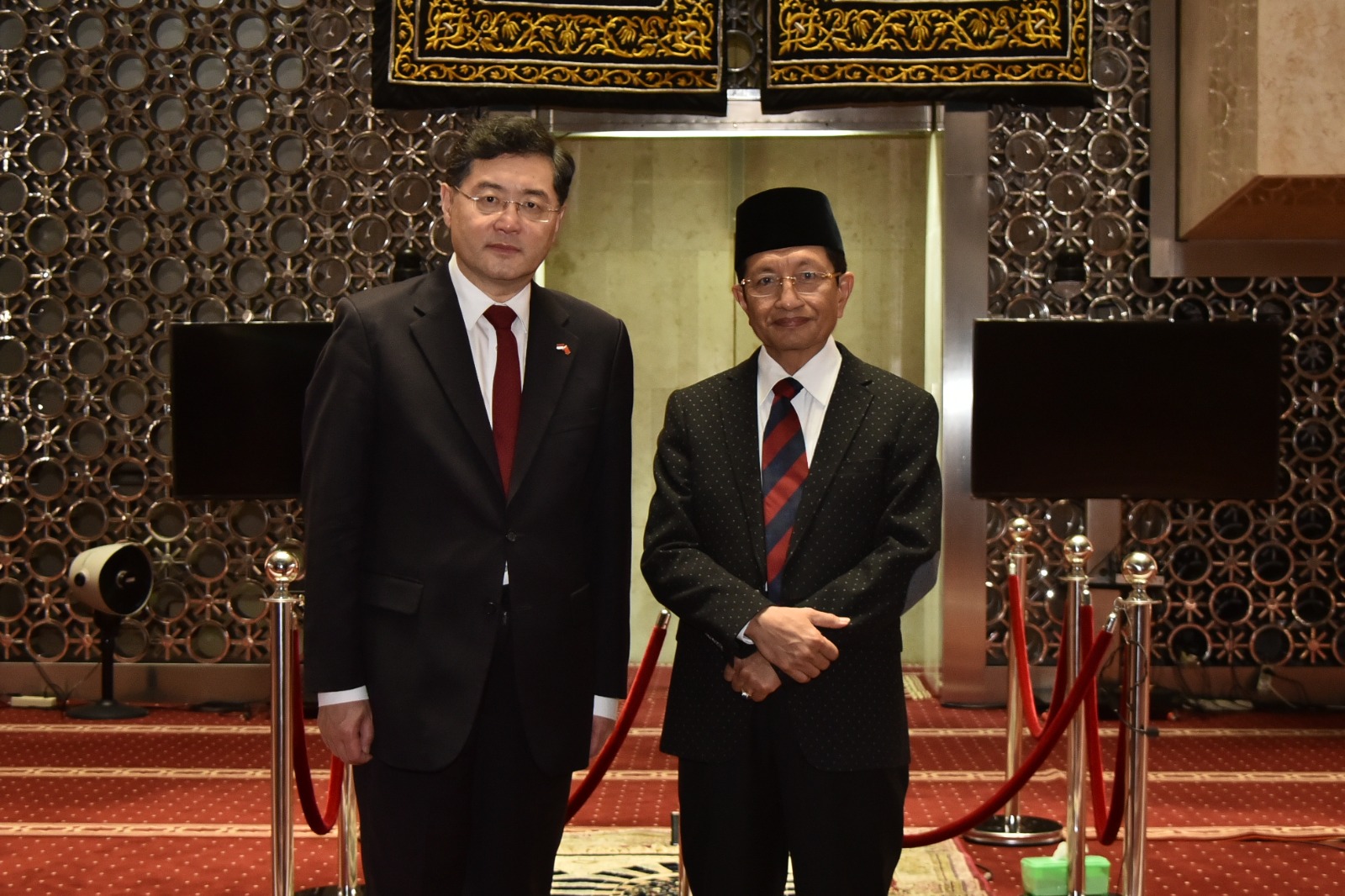 Imam Besar Istiqlal Prof Dr KH Nasaruddin Umar Terima Kunjungan Menlu Republik China 