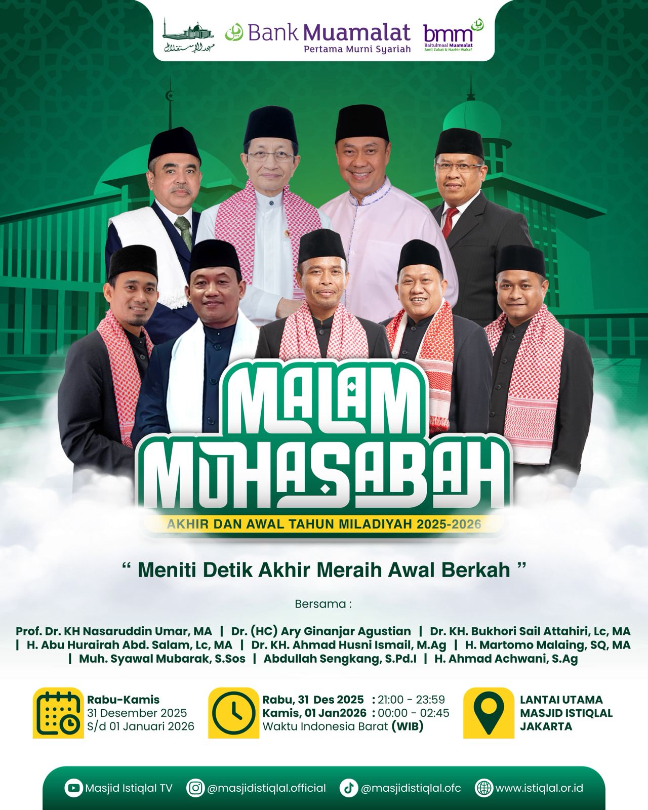 Istiqlal Gelar Muhasabah dan Qiyamullail Jelang 2026, Simak Imbauannya 