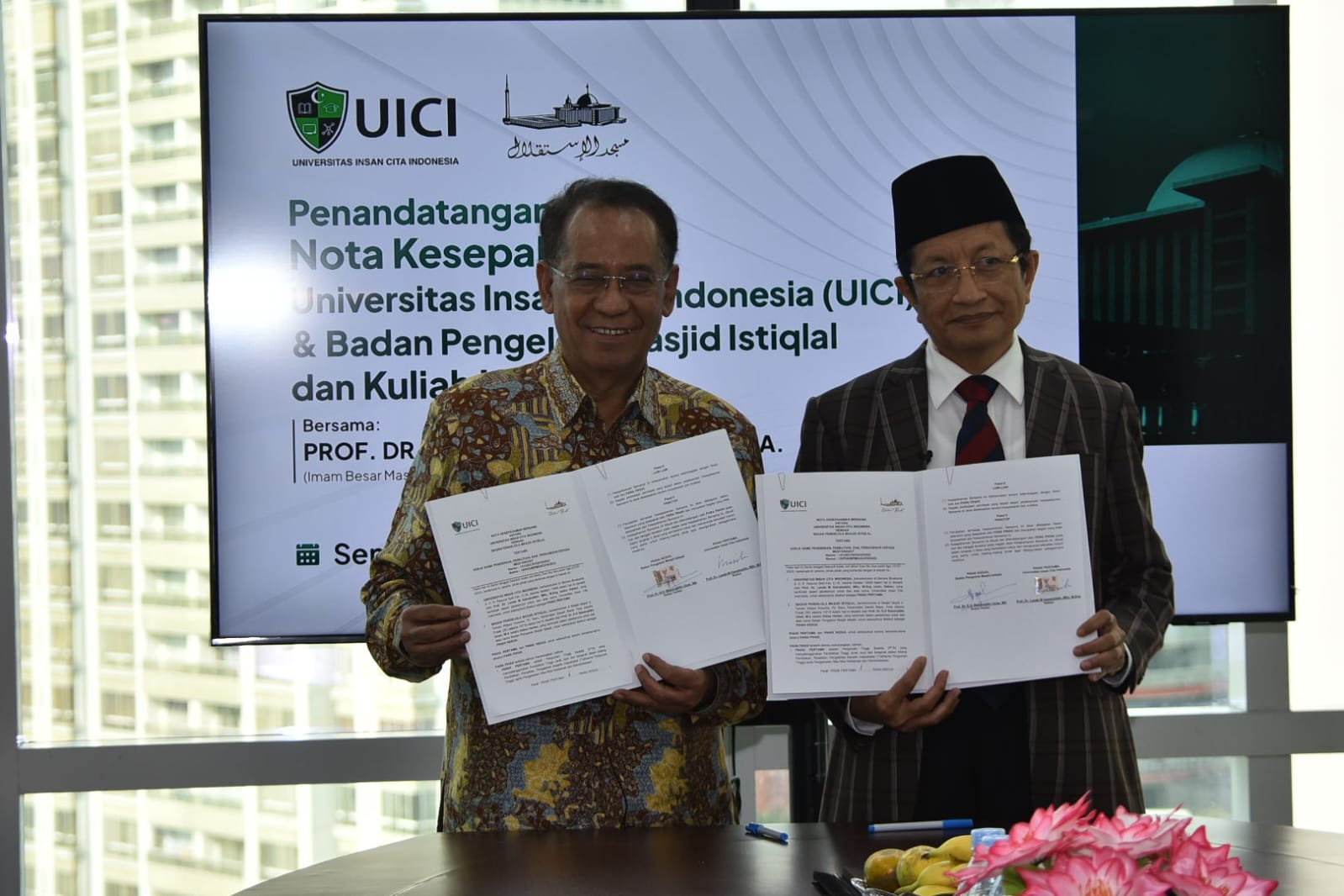 BPMI dan UICI Sepakati MoU Tentang Kerjasama Pendidikan, Penelitian dan Pengabdian Kepada Masyarakat 
