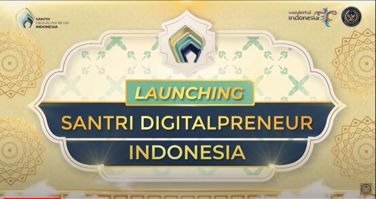 Beradaptasi pada Perkembangan Teknologi, Kemenparekraf Luncurkan Santri Digital Preneur
