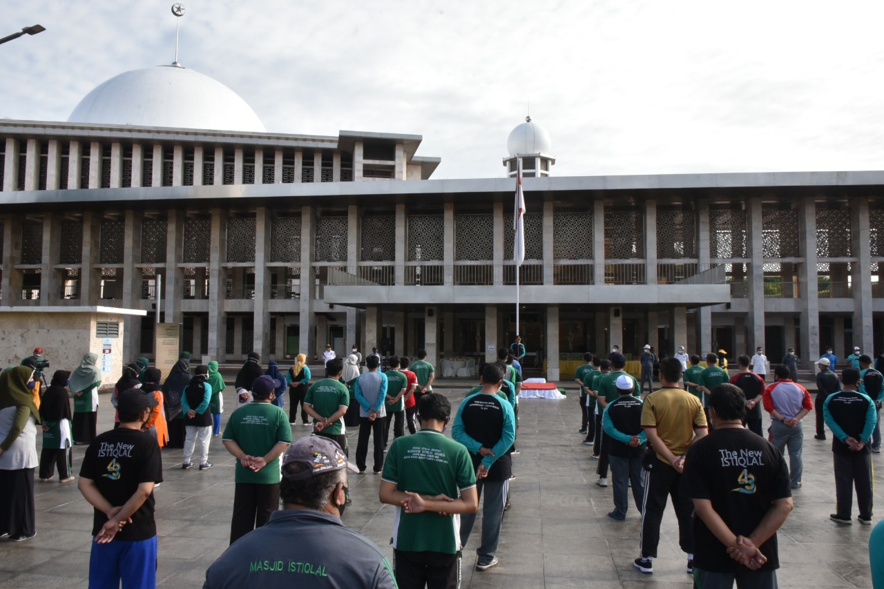 BPMI Gelar Senam Pagi untuk Internal Pegawai di Masjid Istiqlal