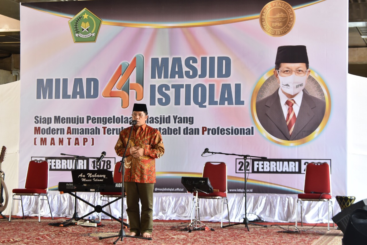 Dirjen Bimas Islam Kemenag RI Mengapresiasi Peran Masjid Istiqlal untuk Meningkatkan Literasi Bangsa