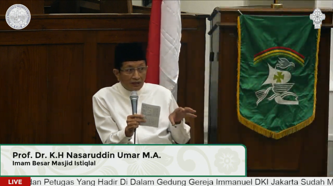 KH Nasaruddin Umar Hadiri Dialog Kebangsaan GPIB Immanuel Jakarta