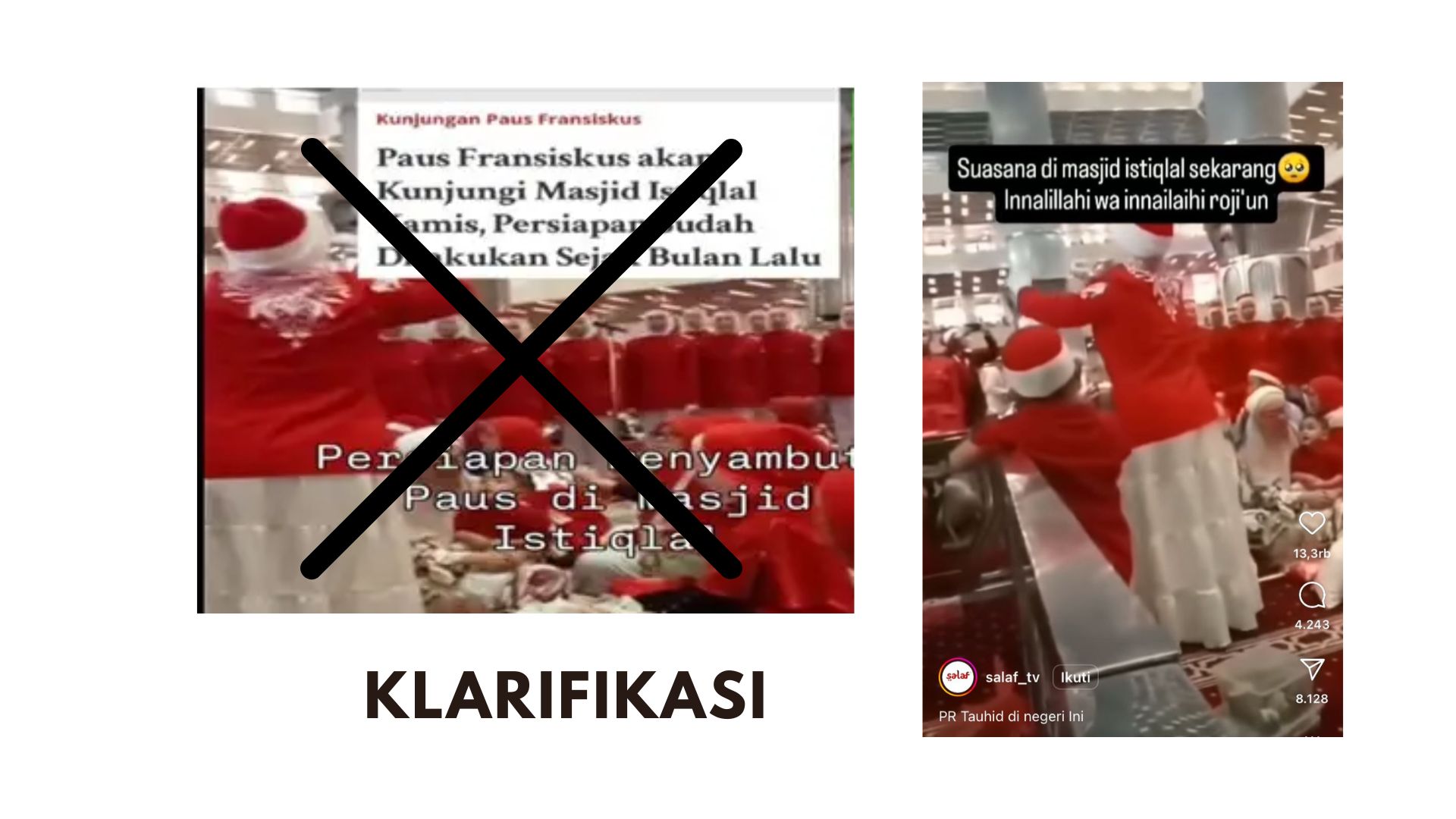 Klarifikasi Cuplikan Video Paduan Suara di Lantai Utama Masjid Istiqlal