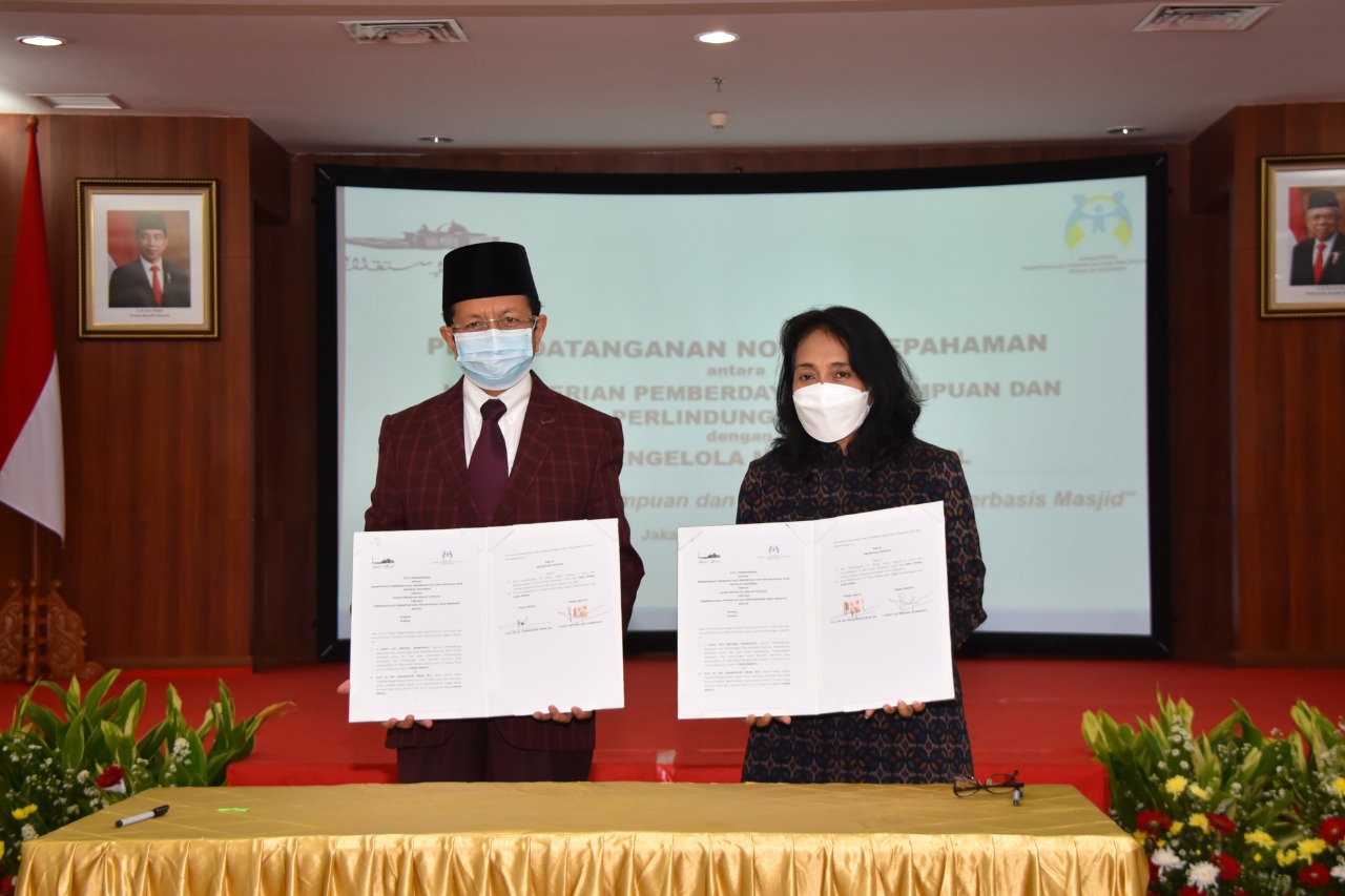 Imam Besar Masjid Istiqlal tandatangani MOU Kerjasama dengan Kementerian PPPA