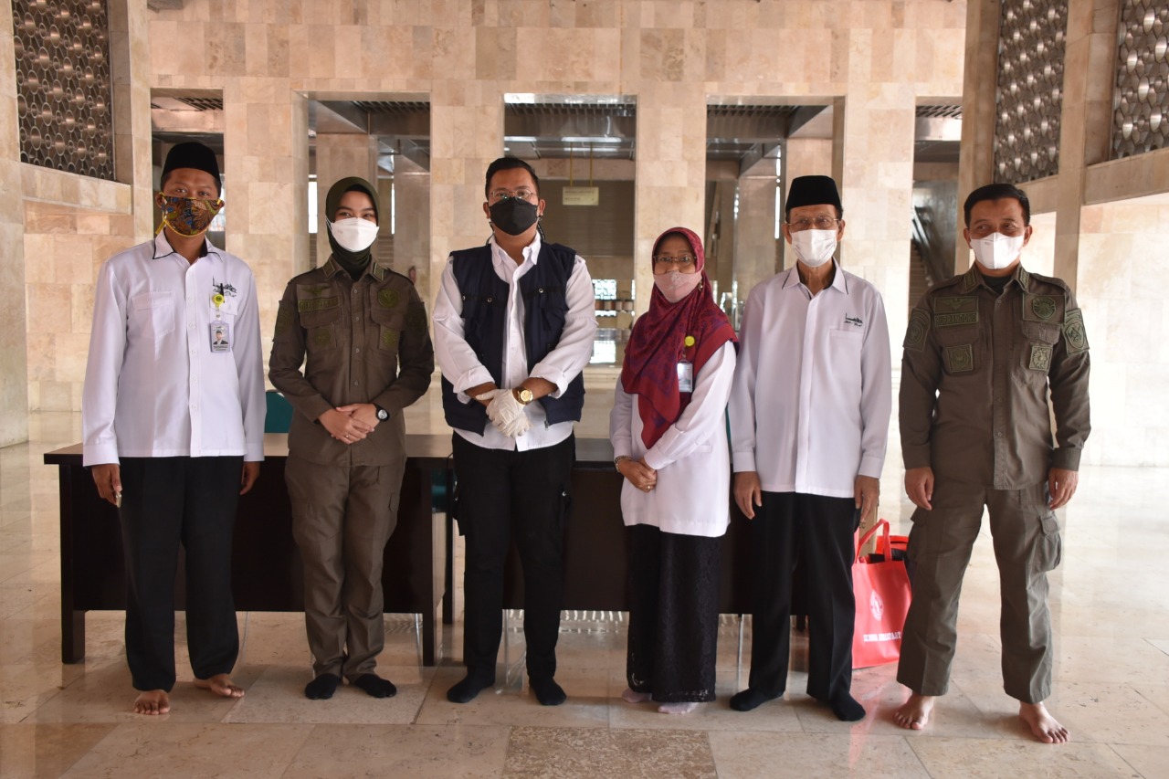 Velox Pejaten BIN Sosialisasi Pencegahan Covid-19 di Masjid Istiqlal 