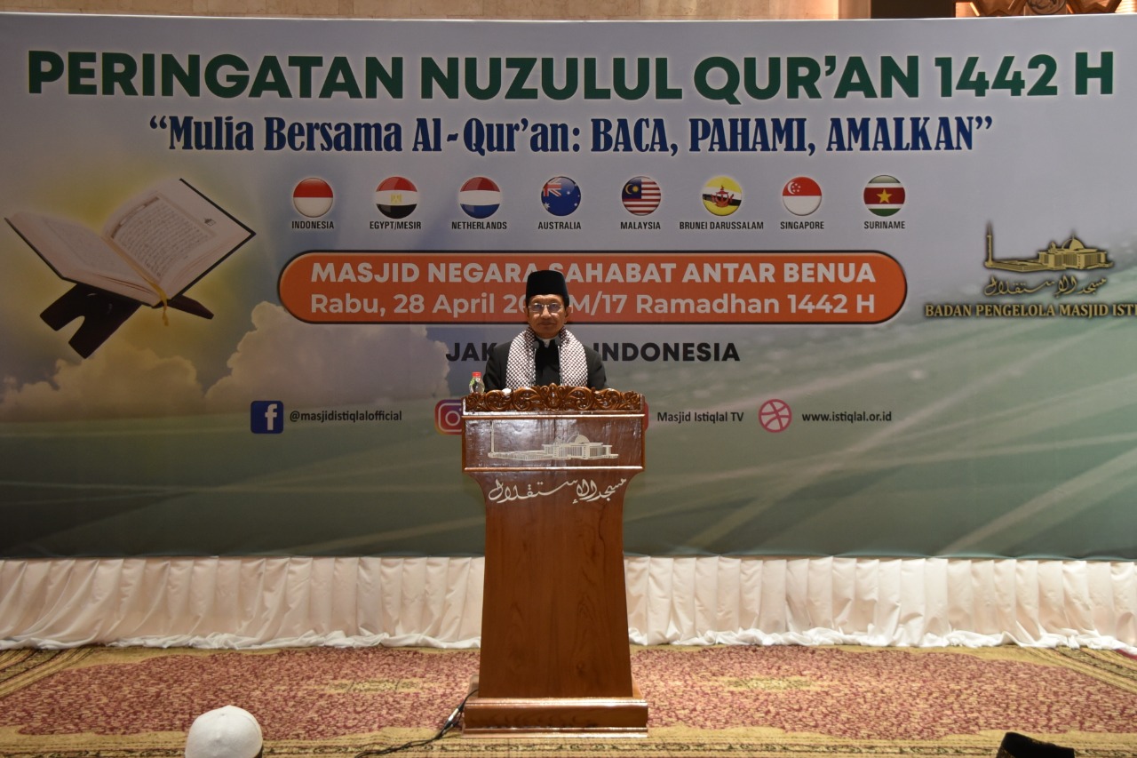 Masjid Istiqlal Gelar Malam Nuzulul Quran Bersama Perwakilan 3 Benua