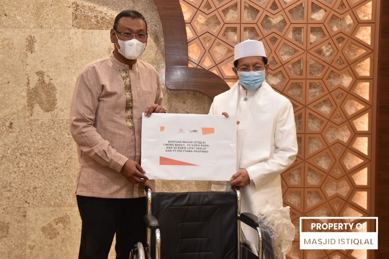 Dukung Masjid Ramah Disabilitas, Istiqlal Terima Donasi dari Polytama