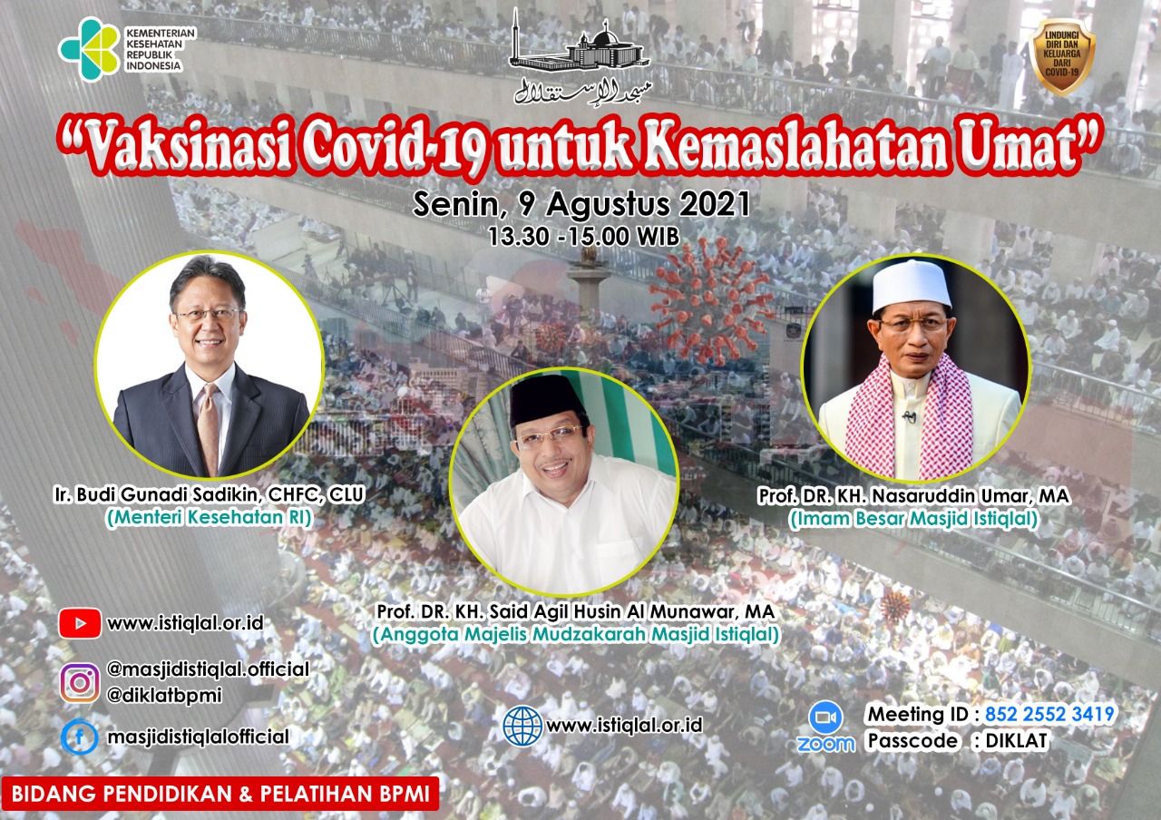 Diklat BPMI Gelar Perbincangan Mengenai Vaksinasi Covid-19 untuk Kemaslahatan Umat