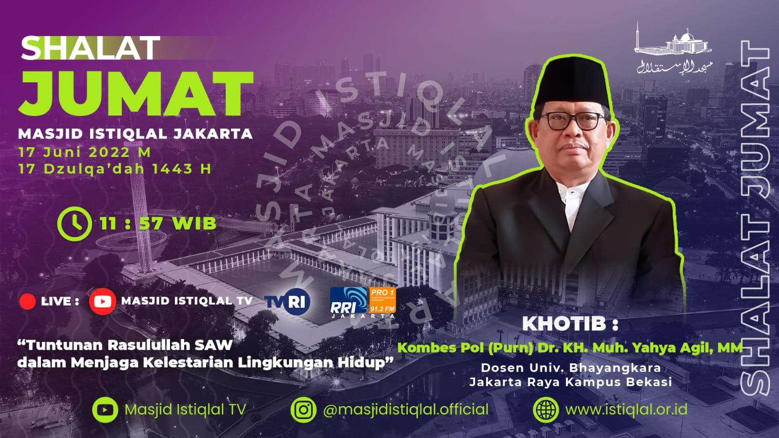 Khutbah Jumat: Tuntunan Rasulullah SAW dalam Menjaga Kelestarian Lengkungan Hidup