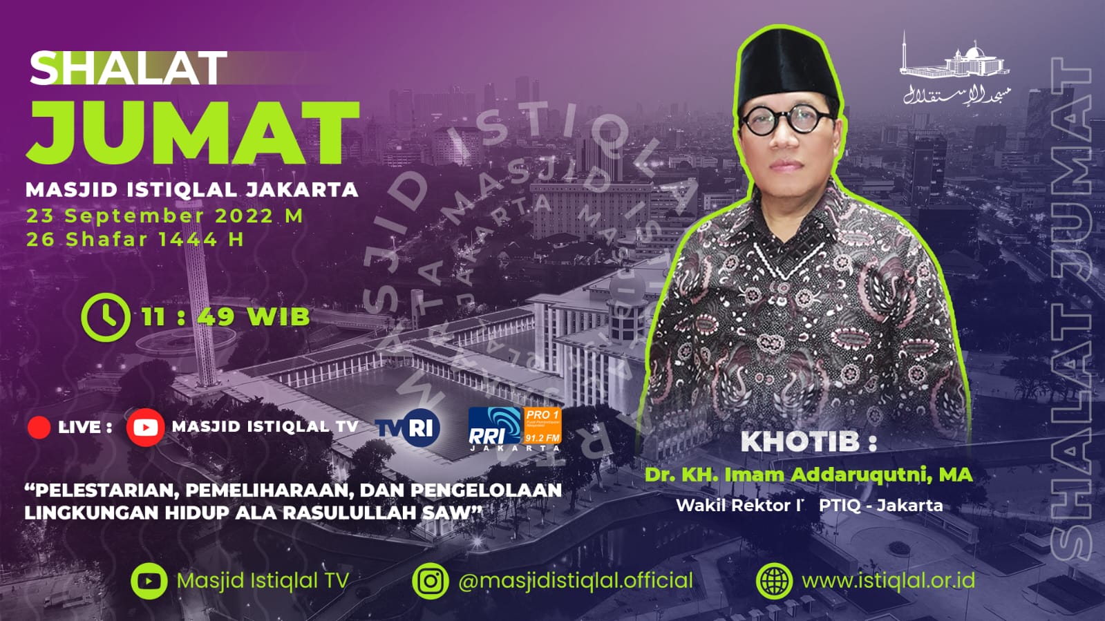 Khutbah Jumat: Pelestarian, Pemeliharaan, dan Pengelolaan Lingkungan Hidup Ala Rasulullah SAW
