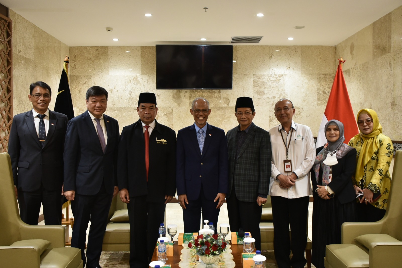 Imam Besar Masjid Istiqlal Prof Dr KH Nasaruddin Umar Terima Kunjungan Menteri Pembangunan Sosial dan Keluarga Singapura Masagos Zulkifli 