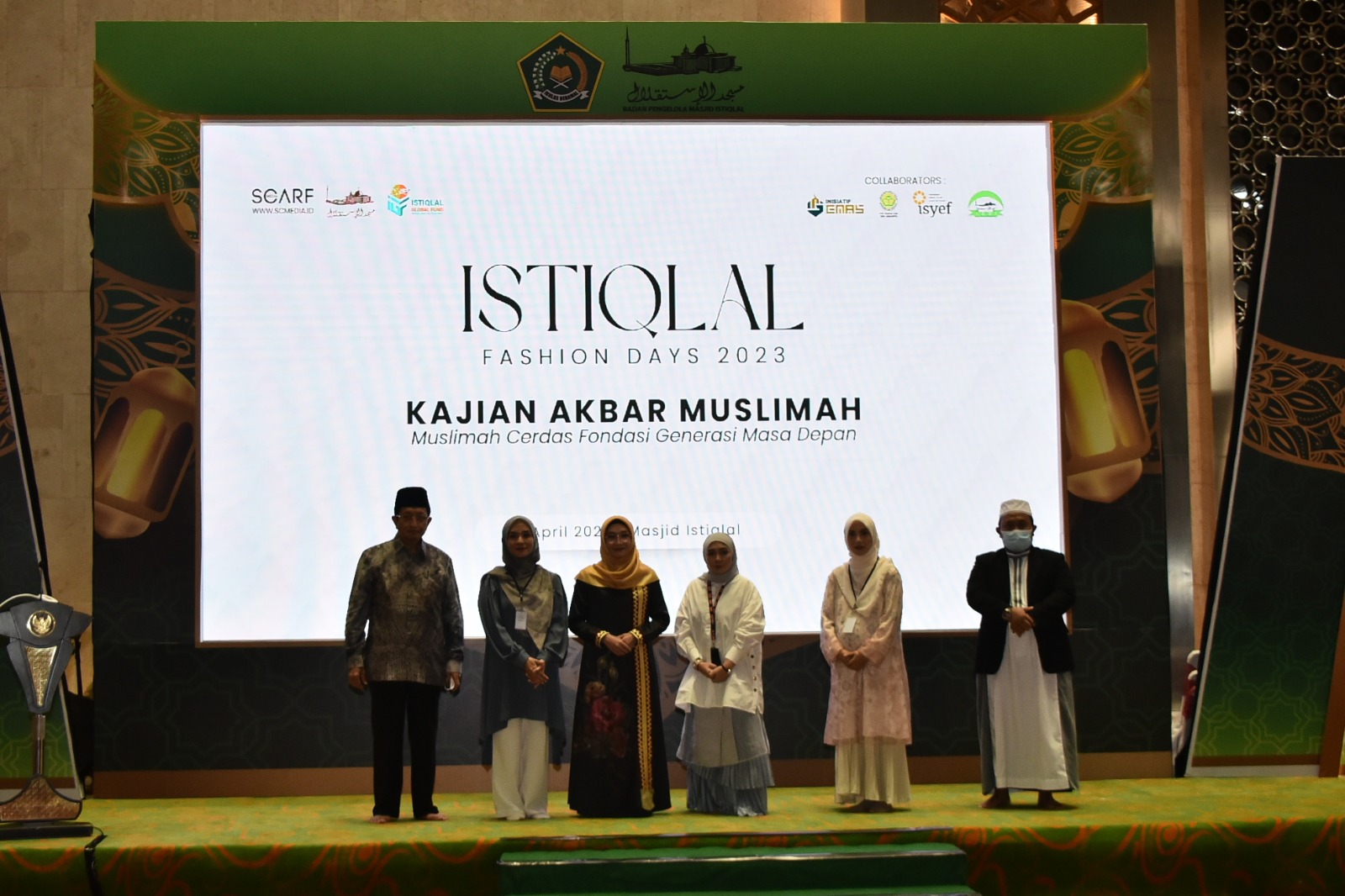 Ibu Hj Wury Ma'ruf Amin Hadiri Peresmian Istiqlal Fashion Days 2023