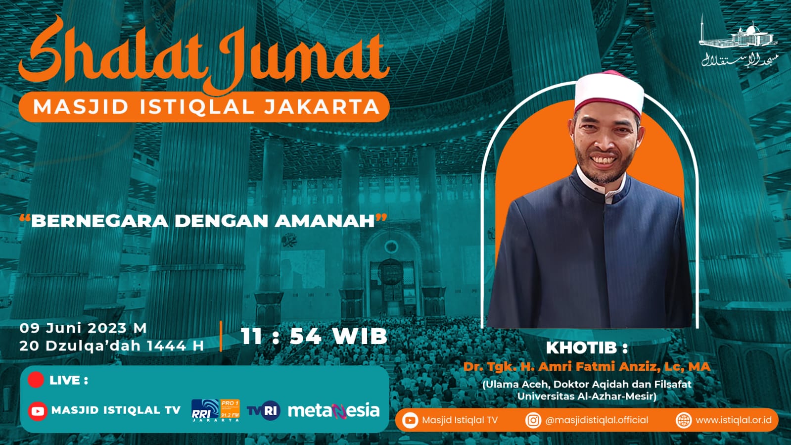  Khutbah Jumat: Bernegara dengan Amanah
