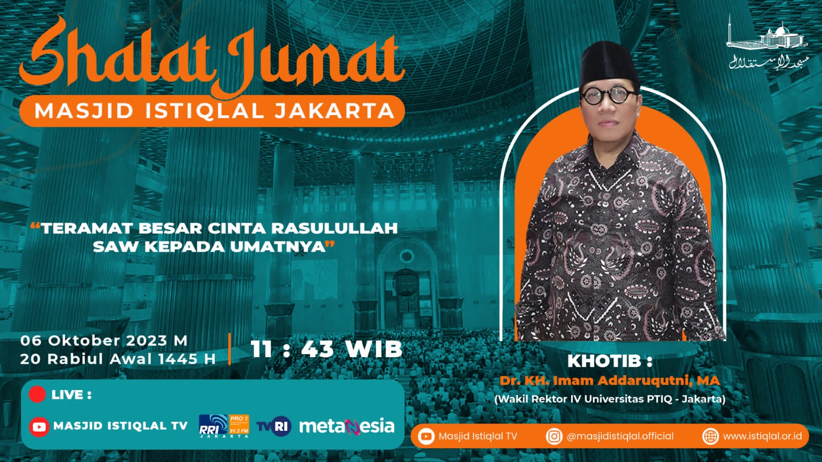 Khutbah Jum'at : Teramat Besar Cinta Rasulullah SAW Kepada Umatnya