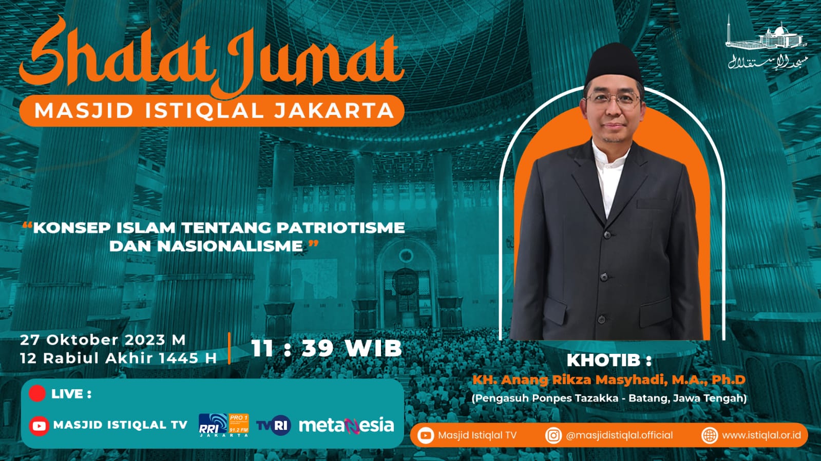 Khutbah Jumat Masjid Istiqlal: Konsep Islam Tentang Patriotisme dan Nasionalisme