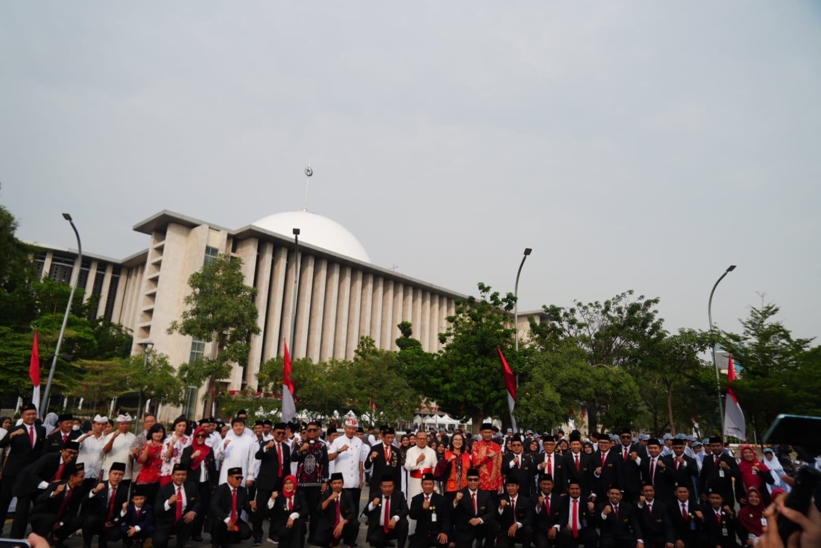Penyelenggaraan Upacara Kemerdekaan di Masjid Istiqlal