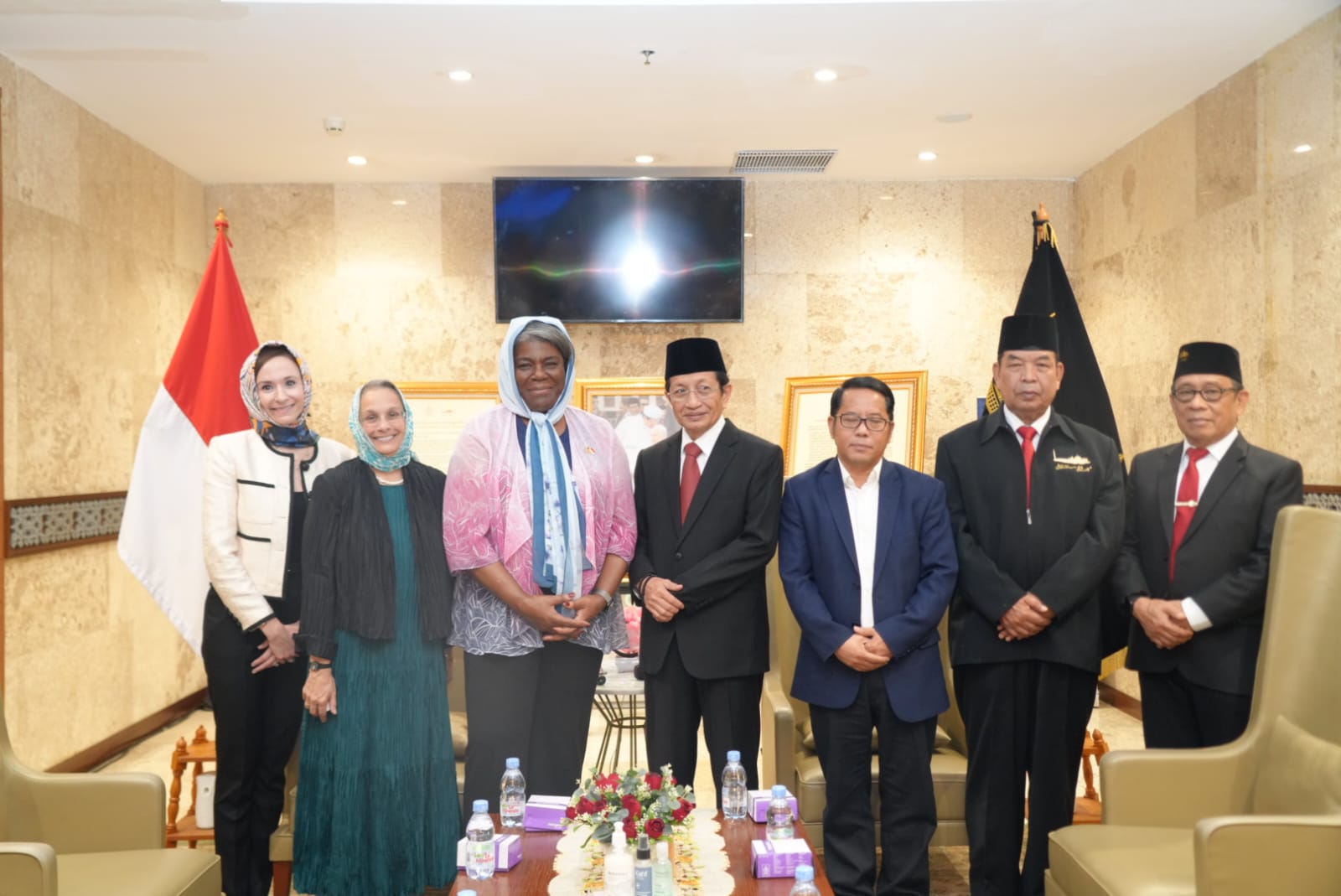 KH Nasaruddin Umar Sambut Kunjungan Duta Besar Amerika Serikat untuk PBB di Istiqlal
