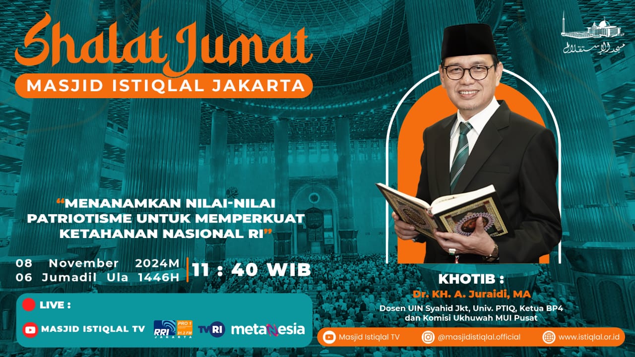 Khutbah Jumat Istiqlal: Menanamkan Nilai-Nilai Patriotisme Untuk Memperkuat Ketahanan Nasional RI