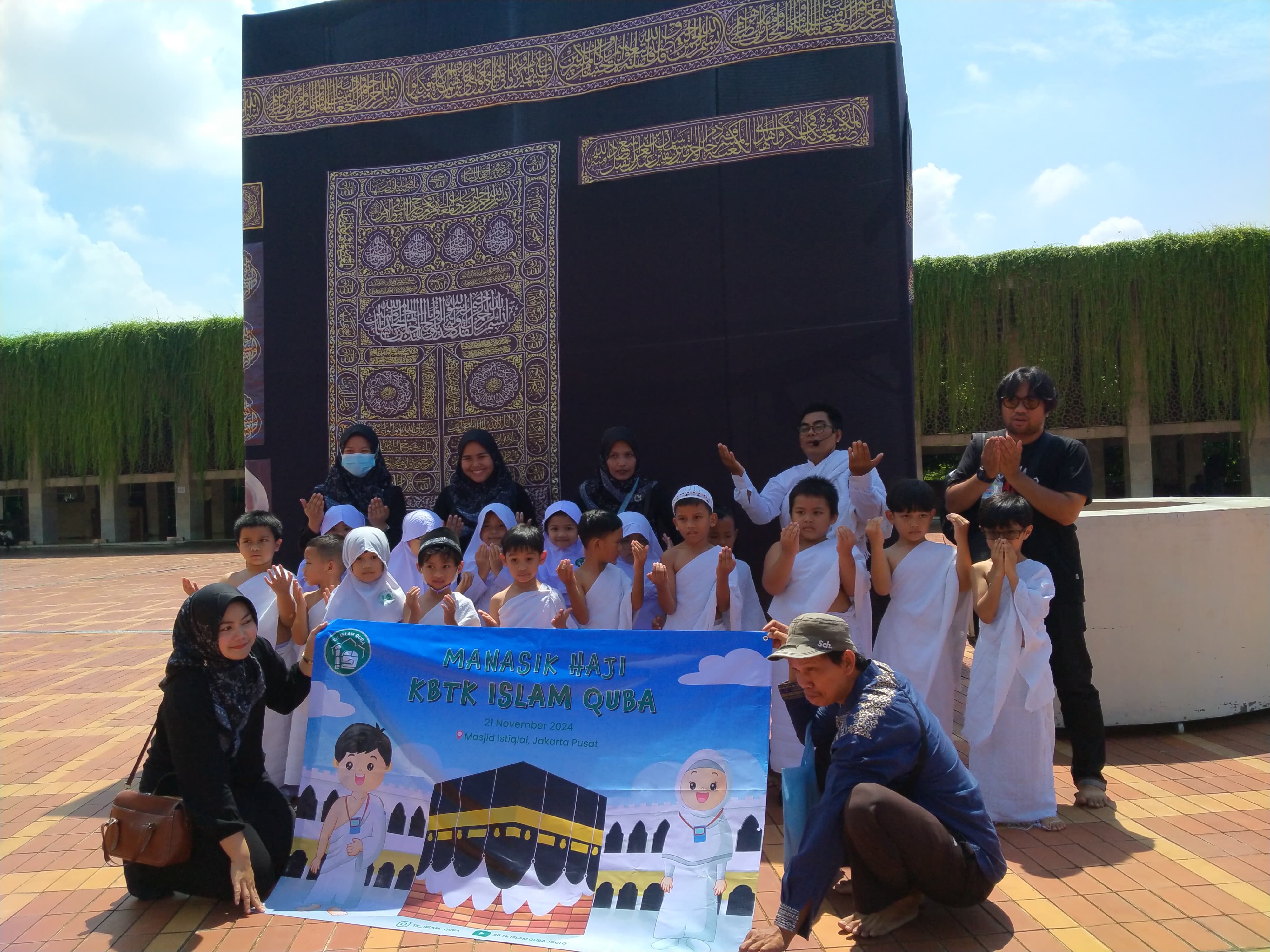 TK Islam Quba Joglo Jakbar Langsungkan Edukasi Manasik Haji di Masjid Istiqlal