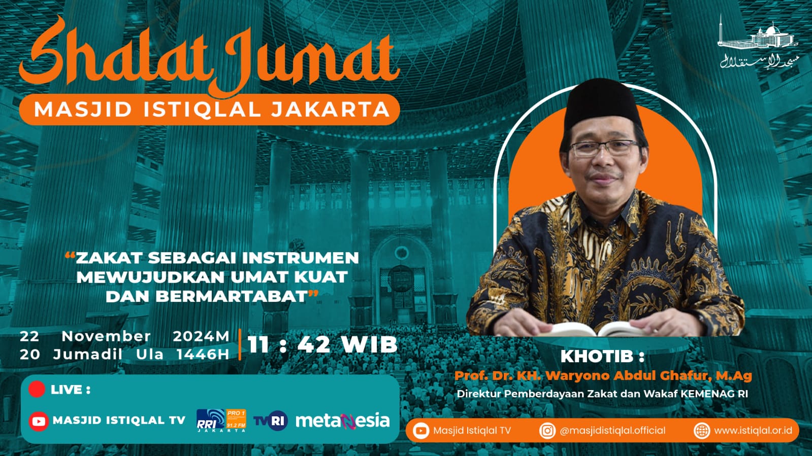 Khutbah Jumat: Zakat sebagai Instrumen Mewujudkan Umat Kuat dan Bermartabat 