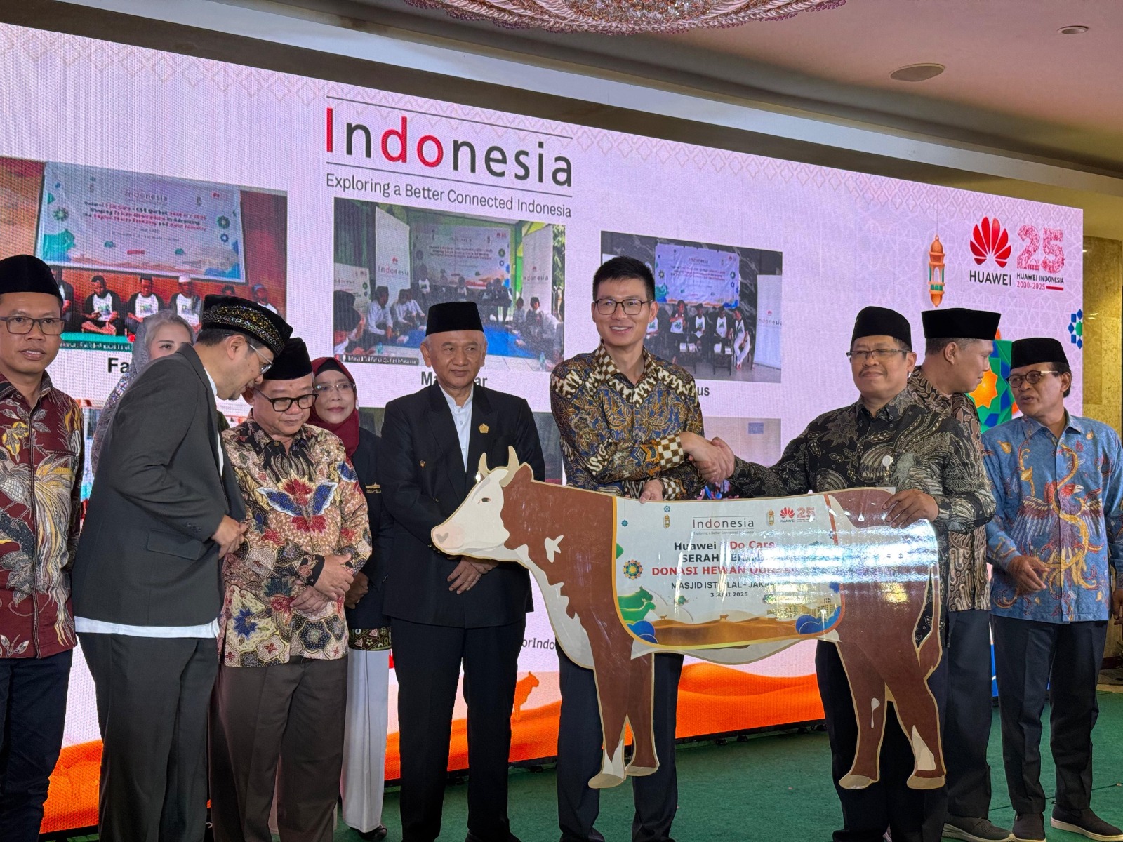 CSR Qurban Huawei I Do Care 1446 H, Masjid Istiqlal Terima Hewan Kurban dari Huawei