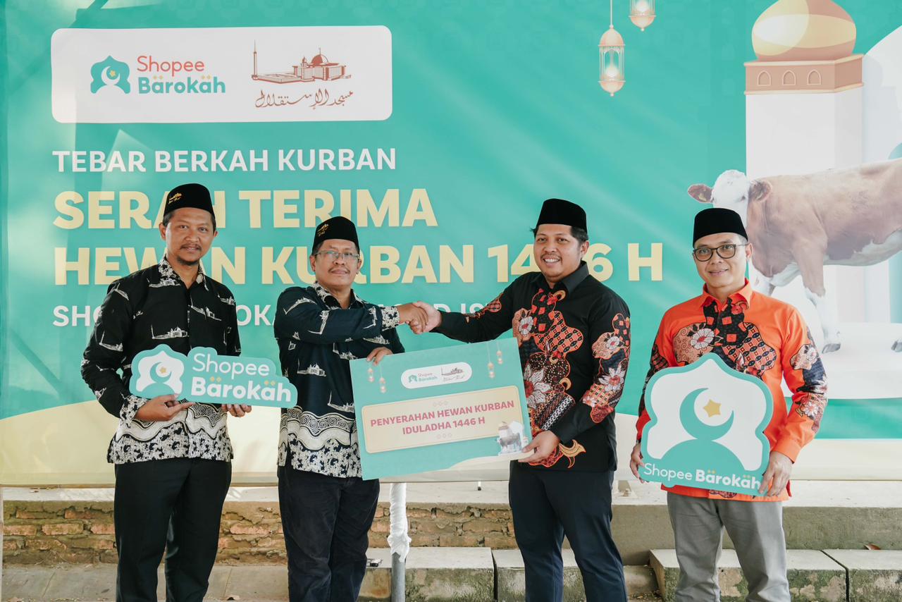 Berbagi Kebaikan, Masjid Istiqlal Terima Sapi Kurban Bobot 1 Ton dari Shopee Barokah