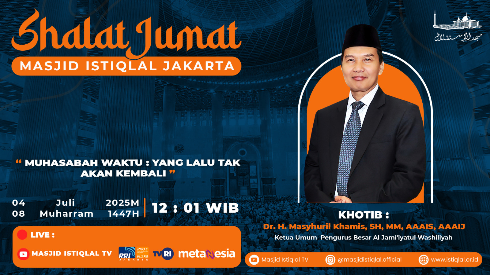 Khutbah Jumat: Muhasabah, Waktu yang Lalu Tak Akan Kembali