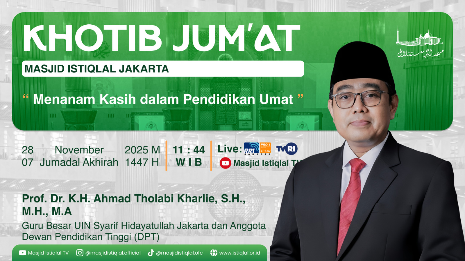 Khutbah Jumat: Menanam Kasih dalam Pendidikan Umat