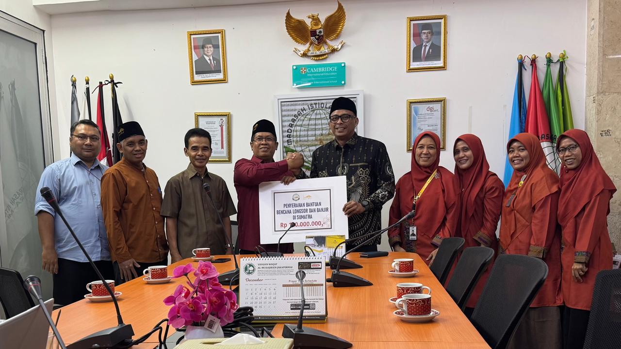 BPMI Terima Donasi Rp100 Juta dari MIJ untuk Korban Bencana Alam di Aceh, Sumut dan Sumbar