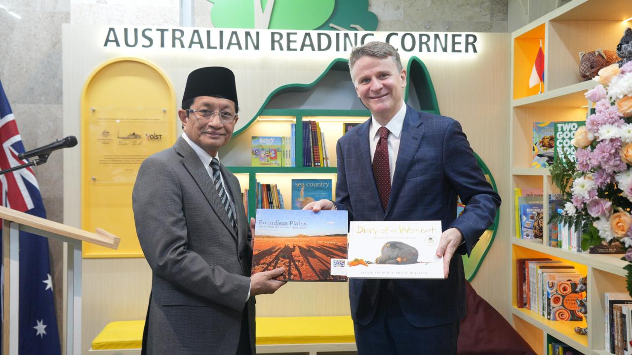 KH Nasaruddin Umar Resmikan Australian Reading Corner di Masjid Istiqlal 