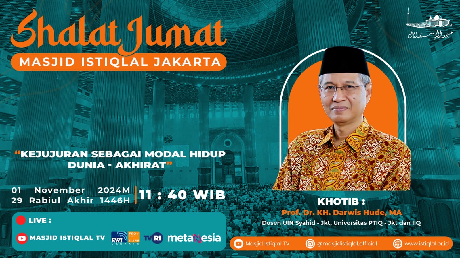 Khutbah Jumat: Kejujuran Sebagai Modal Hidup Dunia Akhirat 