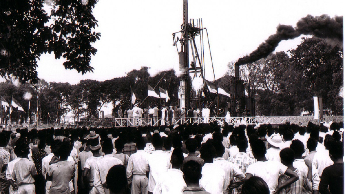 24 Agustus 1961 Pemancangan Tiang Pertama Masjid Istiqlal