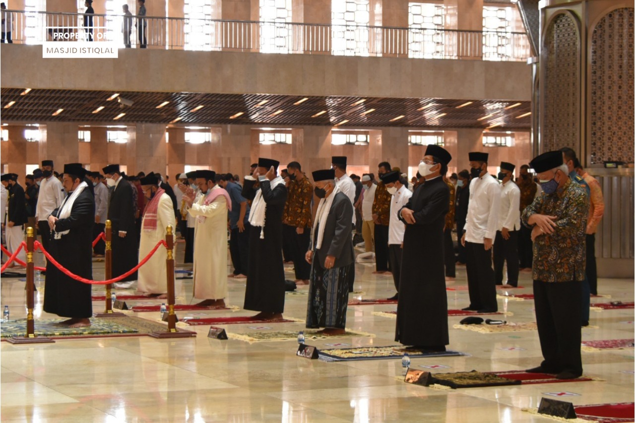 Wapres Ma'ruf Amin Hadiri Salat Jumat Berjamaah di Masjid Istiqlal
