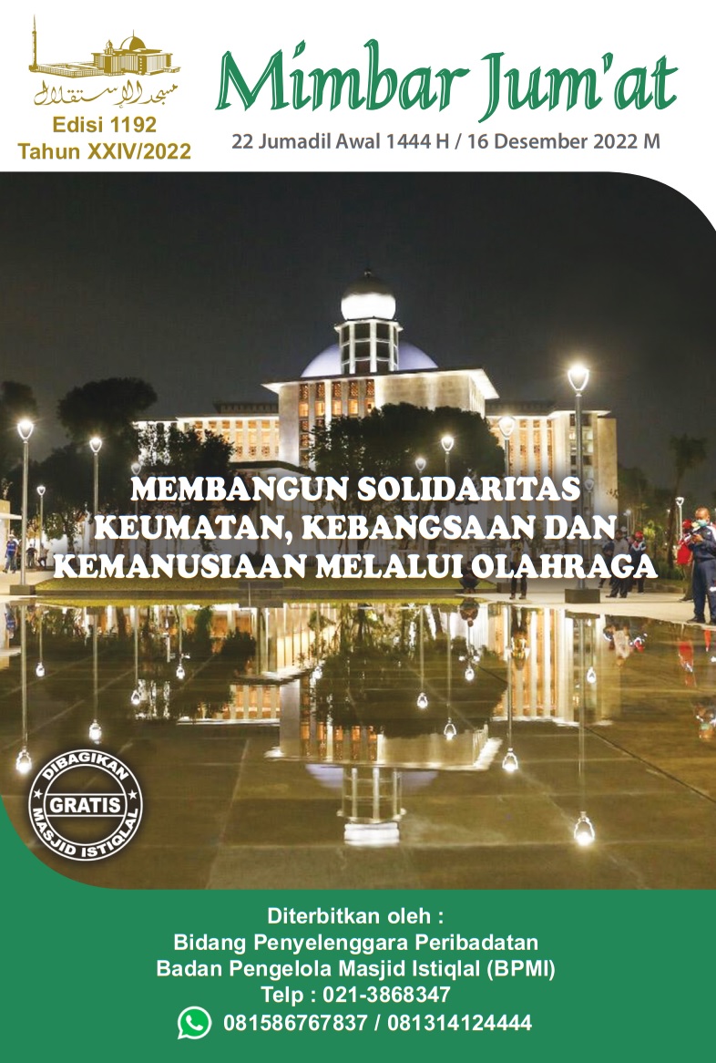 MEMBANGUN SOLIDARITAS KEUMATAN, KEBANGSAAN DAN KEMANUSIAAN MELALUI OLAHRAGA