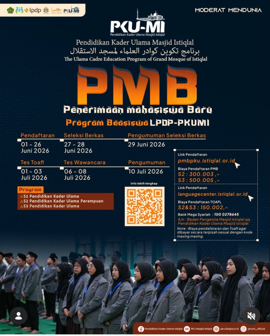 PKUMI Buka Pendaftaran Beasiswa LPDP-PKUMI 2026 untuk S2 dan S3, Ini Jadwal Lengkapnya
