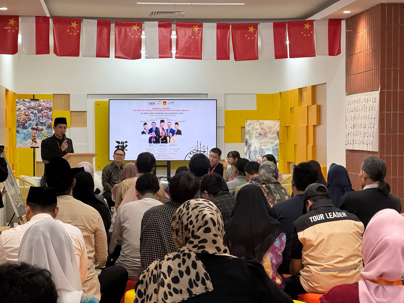 Voist Kolaborasi dengan Dubes China, Gelar Seminar Kaligrafi China dan Arab 